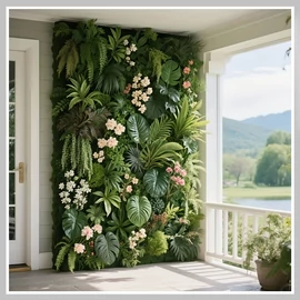 Mesterséges Zöld Falpanel – Élethű dzsungelhatás
 60 x 40 cm RH3410458