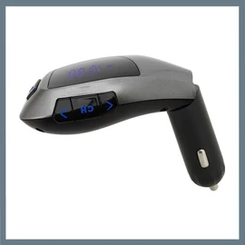 Handsfree FM-transzmitter MULTI – kihangosító, zenelejátszó és USB töltő egyben 07719