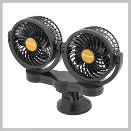 MITCHELL DUO 2x108 mm autóventilátor 24V vákuumos tapadókoronggal – 07223