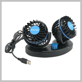 MITCHELL DUO autós ventilátor 2x85mm USB 5V műszerfalra – 07229 
