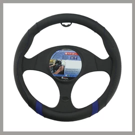 Compass kormányvédő huzat – fekete-kék, 37–39 cm 31457 
