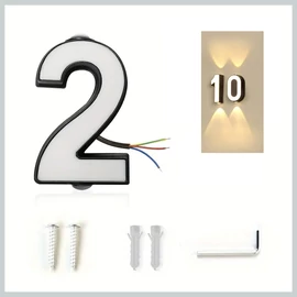 Vízálló világító házszám "2" QE2814065-2
