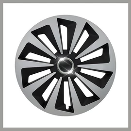 FOX RING 16 colos 1DB dísztárcsa – Ezüst/Fekete 32512