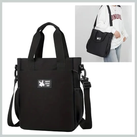 "Happy Every Day" válltáska és hátizsák egyben fekete  RQ195736-f