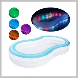 Aqua Glow felfújható pancsoló medence  LED világítással 54135
