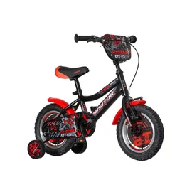  Xtreme Kids gyerek kerékpár 12" – fekete-piros, segédkerekekkel 1120074