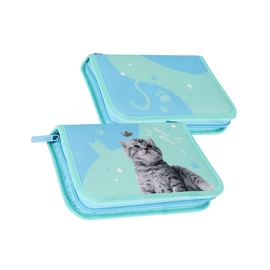 Cicás tolltartó Starpak – cipzáras, kék-zöld színben 527223