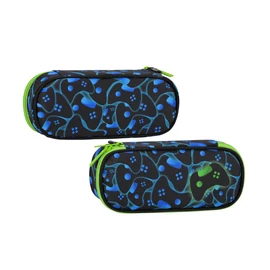 Gamer stílusú tolltartó – fekete alapon kék kontroller mintával 552324