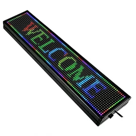 Fényreklám LED RGB – 100 × 20 cm, Színes kijelző szövegekhez, képekhez TFG-005