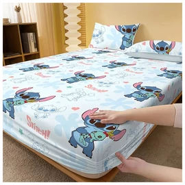 Disney Stitch mintás gumis lepedő 200 x 200 cm PL2929685-2