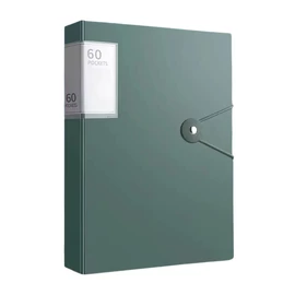 A4-es Dokumentumtároló – 60 Zsebes, Vízálló, Zöld VR1286727-4