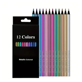 Fémes Színes Ceruzakészlet – 12 db XY3304298