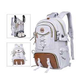 Vízálló utazó és túrahátizsák – sportos, hegyi stílus – fehér – PL181 