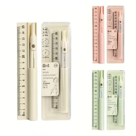 Többfunkciós körző és vonalzó készlet – Egyszínű, kompakt kivitel WQ172985