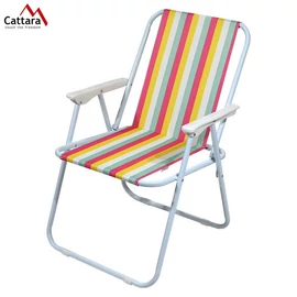 CATTARA COLORS Összecsukható Kempingszék – Színes, Háttámlás, Karfás – 13430C