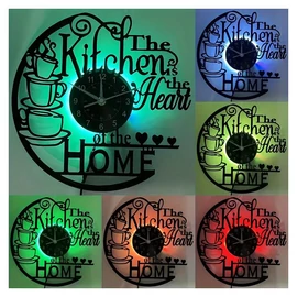 Vintage konyhai falióra LED világítással DR85535-2