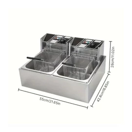 Rozsdamentes acél olajsütő – 12L, PPH4243981