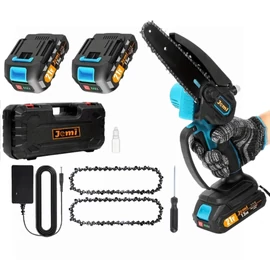 Jemi Tool Mini láncfűrész – akkumulátoros, 15,24 cm, 21V, 2 akkumulátorral – WL270829-1