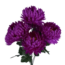 1db Mesterséges Krizantém Virág - Lila QP4504827-3
