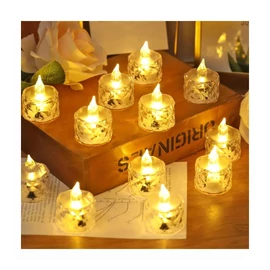 24 db Kristályhatású LED Gyertya – Meleg Fehér,  – WN2204640