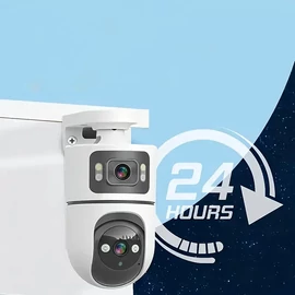 WiFi kültéri biztonsági kamera – 360° forgatható, éjjellátó, emberérzékelővel PE4051825