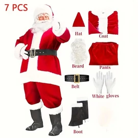 Mikulás jelmez szett 7 részes, M méret WV3684847