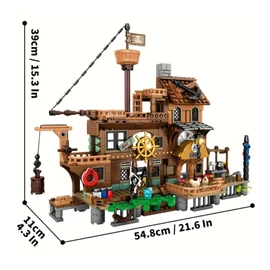 Kalózhajó építőkészlet – 39×54,8×11 cm – PD4392796