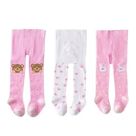 Mintás lány harisnya | 3 pár QE5550199-2