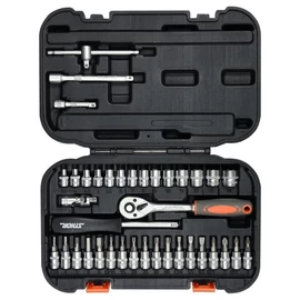 STHOR 1/4" Dugókulcs készlet – 38 darabos TO-58640