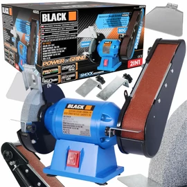 BLACK asztali köszörű és szalagcsiszológép 250W, 230V – 46505