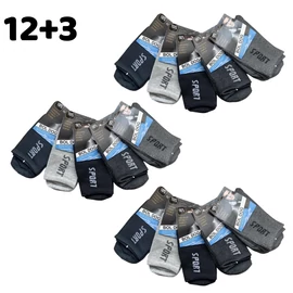 12+3 Férfi sport zokni 43-47 400345-5