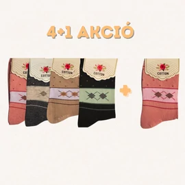  4+1 Női pamut zokni szett 35-38  –709916-4