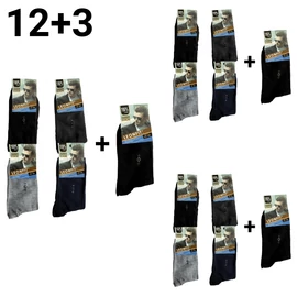 12+3 Férfi zokni 40-43 A603-4