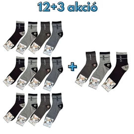 12+3 Férfi sport zokni 43-46 MP3007-8