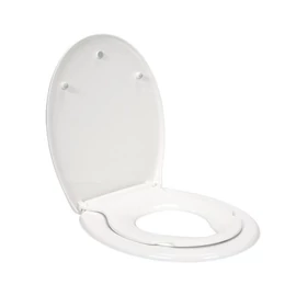 WC-ülőke 2in1 PP-O, soft-close — (lassú záródás)  fehér TO-75471