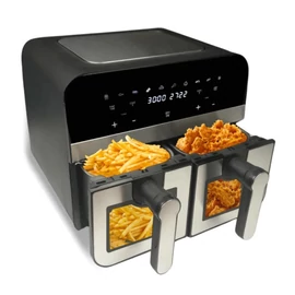 Comfy Nest 2400 W-os digitális duplakosaras légsütő CN-AFD45WS