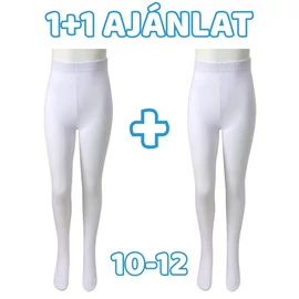 1+1 Gyerek pamut harisnyanadrág - Fehér 10-12 éves korig MGH8005-6
