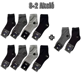 8+2 Férfi pamut zokni 39–42 MP3002-5