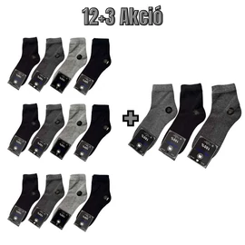 12+3 Férfi pamut zokni 39–42 MP3002-7