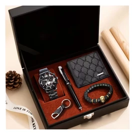 Férfi luxus kvarcóra szett – 5 részes FG7194530