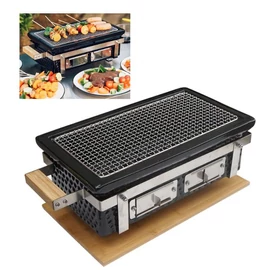 Perfect Home Hibachi Grillező 39*22 cm szögletes fekete 16704