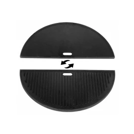 Kamado SE 23,5" félhold sütőlap öntöttvas 2 oldalas 51cm 17799