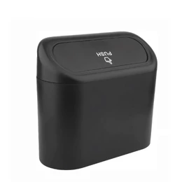 Autós szemetes – fekete, 16 × 6,5 × 13,5 cm 014267