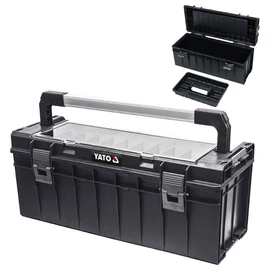 Műanyag szerszámos láda rendezővel – 650 × 270 × 272 mm YT-09184