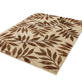 Torino Szőnyeg 5128 – Bézs, Levél Mintás Szőnyeg 120 x 170 cm