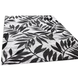 Torino Szőnyeg 5128 – Szürke, Levél Mintás Szőnyeg 120 x 170 cm