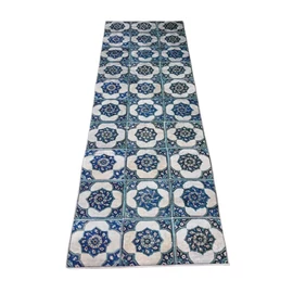 Konyhai Szőnyeg kék csempe mintával 70x200cm