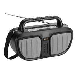 Hordozható Bluetooth hangszóró – napelemes töltéssel és beépített rádióval HF-F35 