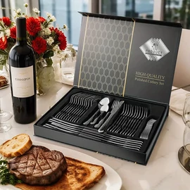 48 darabos rozsdamentes acél evőeszközkészlet FT2210417