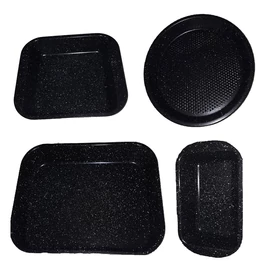 Royalty Line tapadásmentes márványbevonatú 4 részes tepsiszett RL-4BS